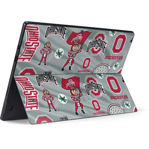 Ohio State University Pattern Surface Pro 7 Skin