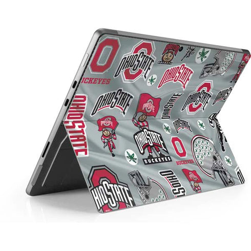 Ohio State University Pattern Surface Pro 9 Skin