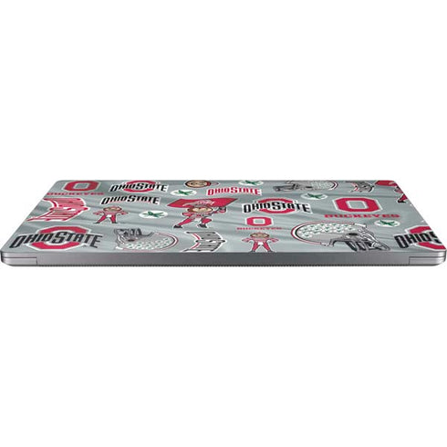 Ohio State University Pattern Universal Laptop 13in (10.6 x 7.6in) Skin