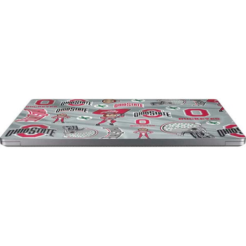 Ohio State University Pattern Universal Laptop 14in (11.4 x 8.2in) Skin