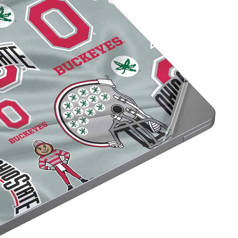Ohio State University Pattern Universal Laptop 16.6in (13.4 x 9.7in) Skin