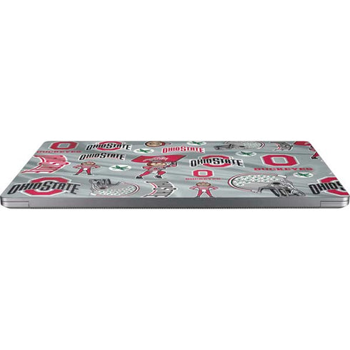 Ohio State University Pattern Universal Laptop 17in (13.8 x 10in) Skin