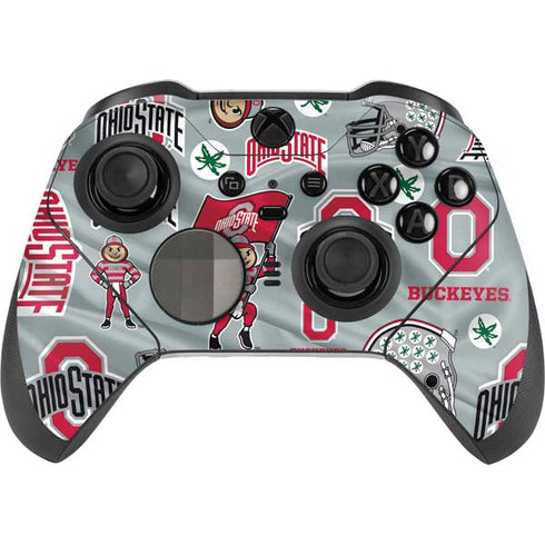 Ohio State University Pattern Xbox Elite Wireless Controller Series 2 Skin