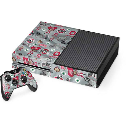 Ohio State University Pattern Xbox One Skins
