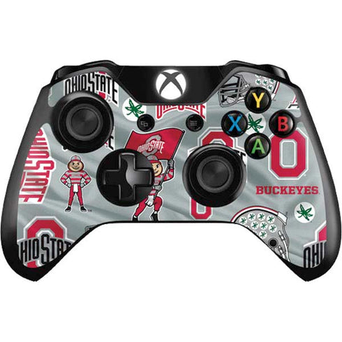 Ohio State University Pattern Xbox One Controller Skin
