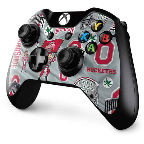 Ohio State University Pattern Xbox One Controller Skin