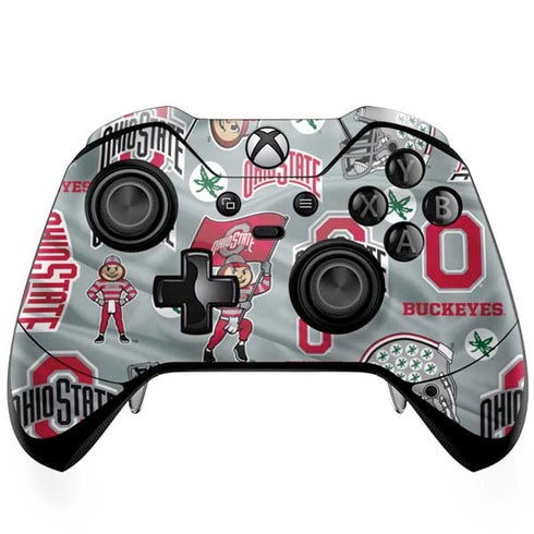 Ohio State University Pattern Xbox One Elite Controller Skin