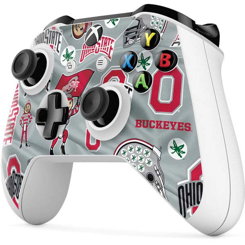 Ohio State University Pattern Xbox One S All-Digital Edition Bundle Skin