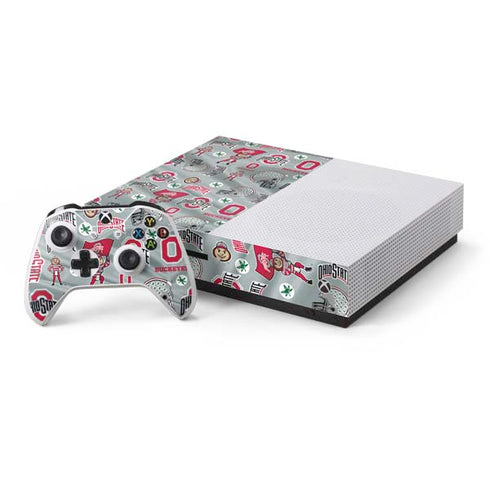 Ohio State University Pattern Xbox One Skins
