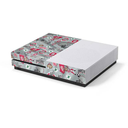 Ohio State University Pattern Xbox One S Console Skin