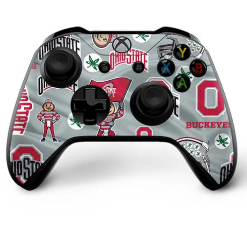 Ohio State University Pattern Xbox One X Bundle Skin
