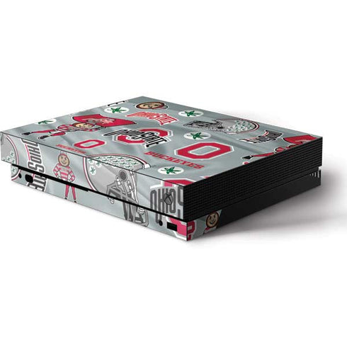 Ohio State University Pattern Xbox One Skins