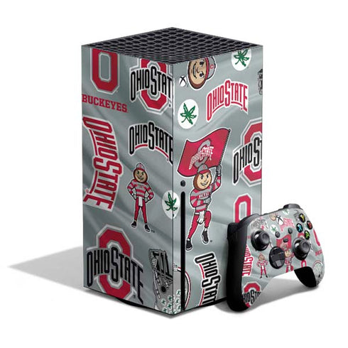 Ohio State University Pattern Xbox Series X Bundle Skin