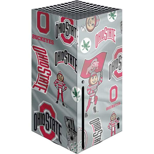 Ohio State University Pattern Xbox Series X Skins