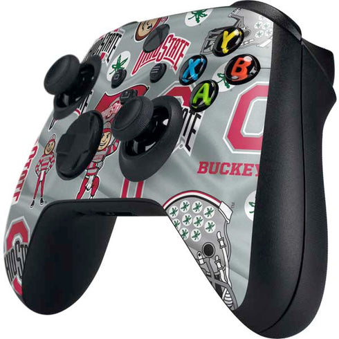 Ohio State University Pattern Xbox Series X Controller Skin