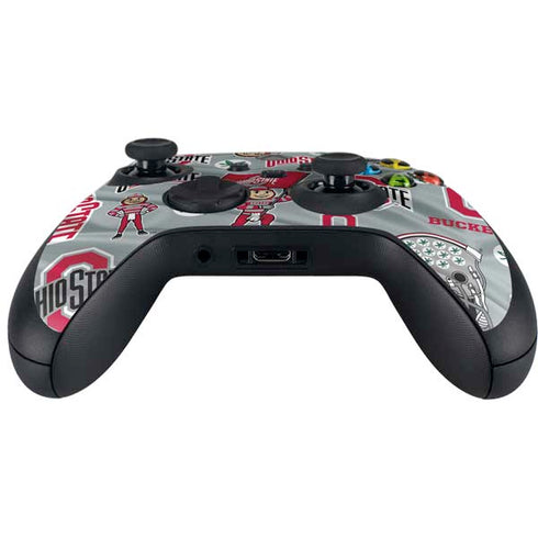 Ohio State University Pattern Xbox Series X Controller Skin