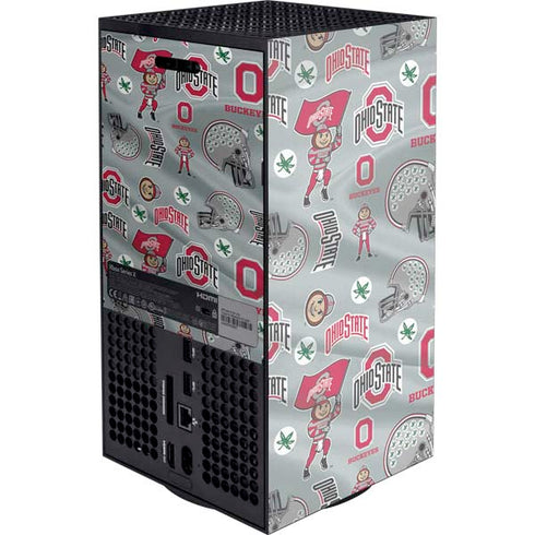 Ohio State University Pattern XBox Series X Digital Edition Console Skin
