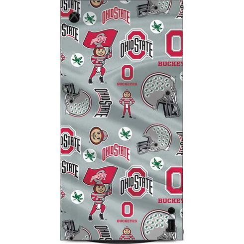 Ohio State University Pattern XBox Series X Digital Edition Console Skin