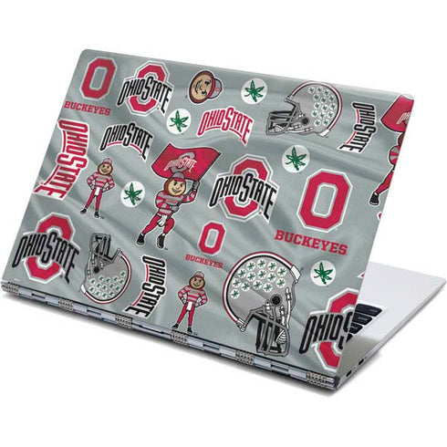 Ohio State University Pattern Yoga 910 2-in-1 14in Touch-Screen Skin