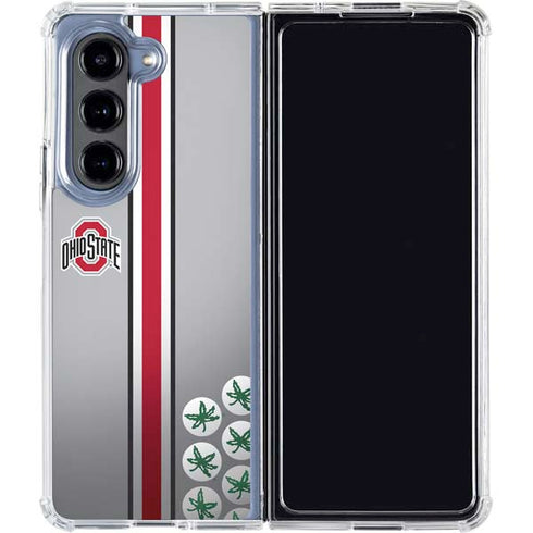 Ohio State University Buckeyes Galaxy Z Fold5 5G Clear Case
