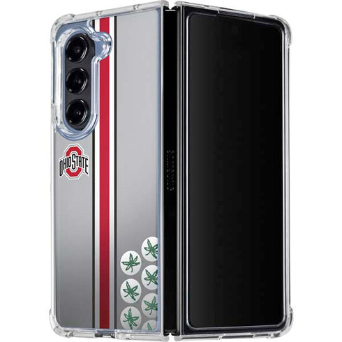 Ohio State University Buckeyes Galaxy Z Fold5 5G Clear Case