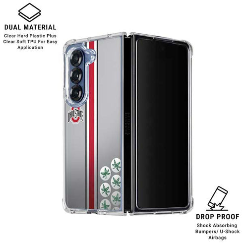Ohio State University Buckeyes Galaxy Z Fold7 Clear Case