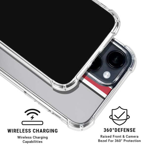 Ohio State University Buckeyes iPhone 15 Clear Case
