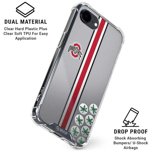 Ohio State University Buckeyes iPhone 16e Clear Case