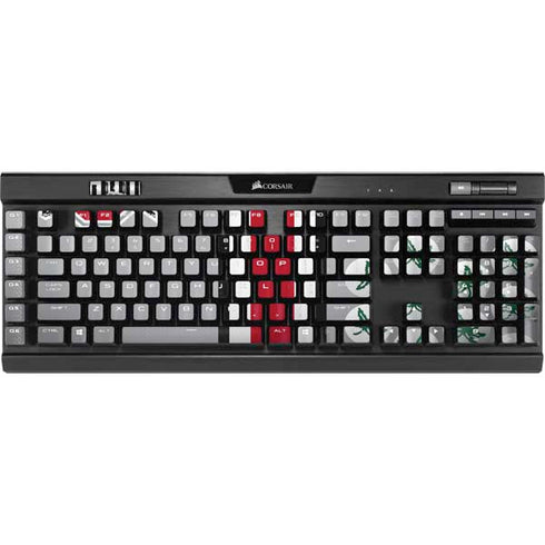 Ohio State University Buckeyes K95 RGB PLATINUM Mechanical Gaming Keyboard Skin