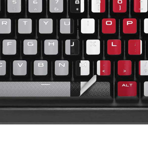 Ohio State University Buckeyes K95 RGB PLATINUM Mechanical Gaming Keyboard Skin