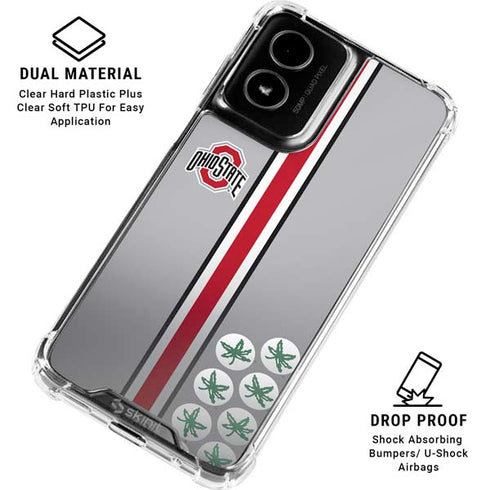 Ohio State University Buckeyes Moto G Power 5G (2024) Clear Case