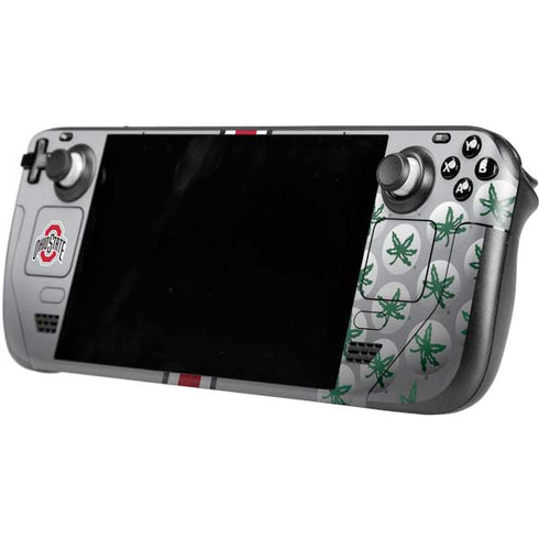 Ohio State University Buckeyes Steam Deck Handheld Gaming Computer OLED Skin