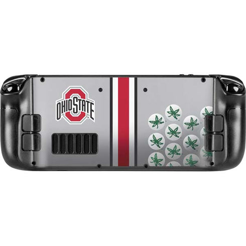 Ohio State University Buckeyes Steam Deck Handheld Gaming Computer OLED Skin