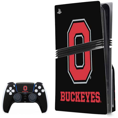 Ohio State University OSU PS5 Pro Disk Bundle Skin