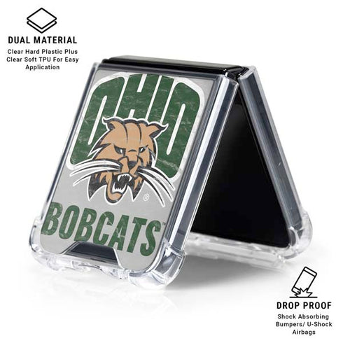 Ohio University Ohio University Bobcats Galaxy Z Flip6 Clear Case