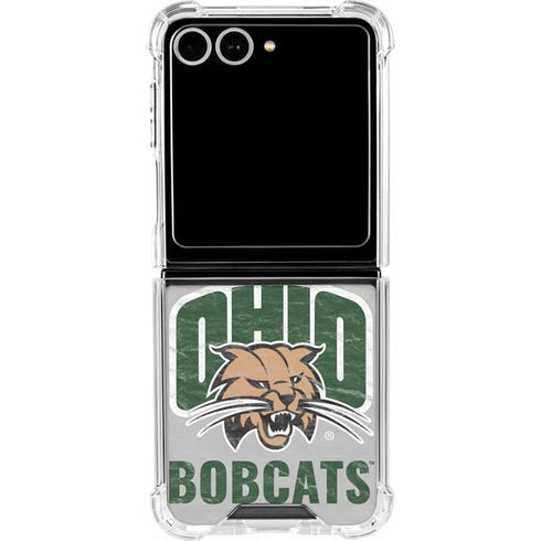 Ohio University Ohio University Bobcats Galaxy Z Flip7 Clear Case