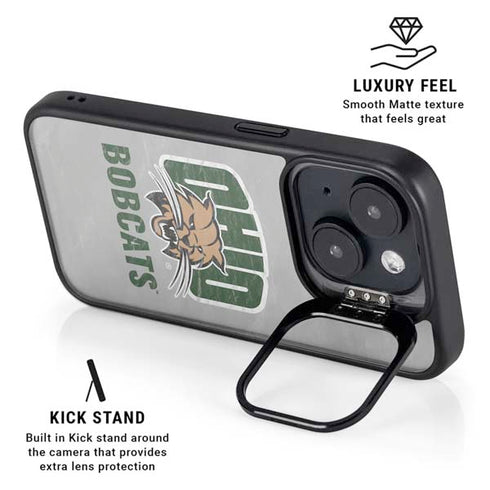 Ohio University Ohio University Bobcats iPhone 15 Kickstand Case