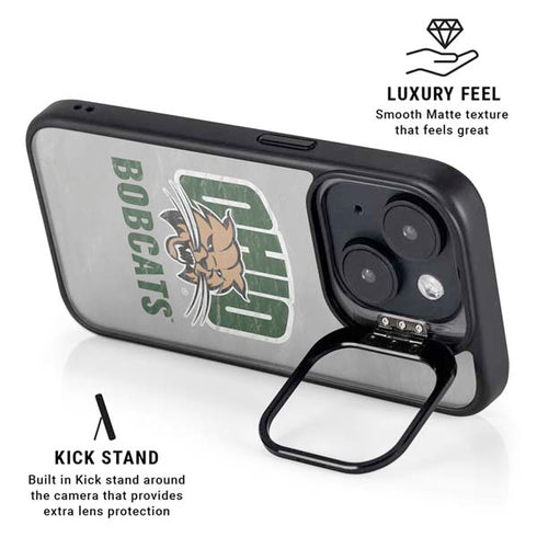 Ohio University Ohio University Bobcats iPhone 15 Plus Kickstand Case