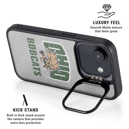 Ohio University Ohio University Bobcats iPhone 16e Kickstand Case