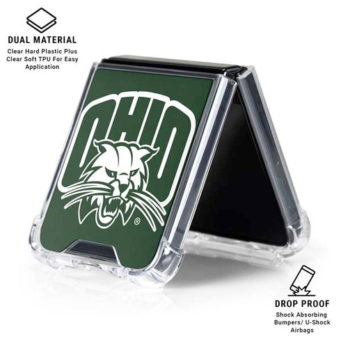 Ohio University Ohio University Outline Galaxy Z Flip7 Clear Case