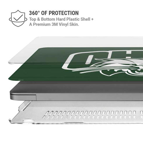 Ohio University Ohio University Outline MacBook Pro 14in (2021-24) Case plus Skin