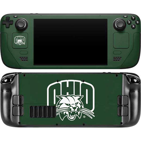 Ohio University Ohio University Outline Steam Deck Handheld Gaming Computer OLED Skin
