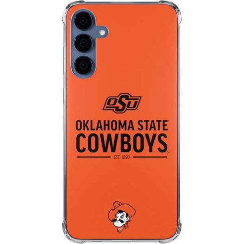 Oklahoma State University OK Cowboys Est 1890 Galaxy A55 5G Clear Case