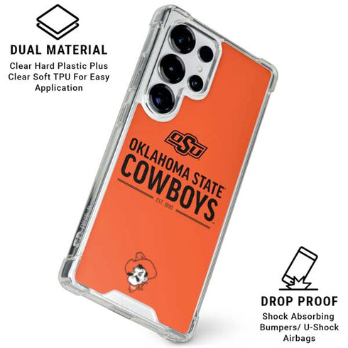 Oklahoma State University OK Cowboys Est 1890 Galaxy S25 Ultra Clear Case