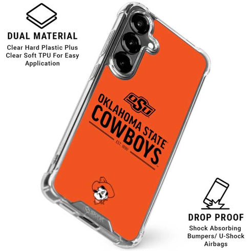 Oklahoma State University OK Cowboys Est 1890 Galaxy S26 Clear Case