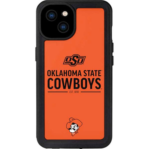 Oklahoma State University OK Cowboys Est 1890 iPhone 15 Plus Waterproof Case