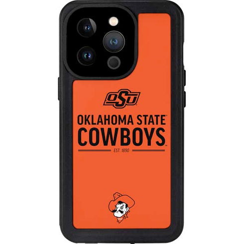 Oklahoma State University OK Cowboys Est 1890 iPhone 15 Pro Waterproof Case