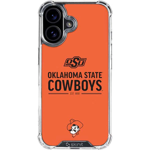Oklahoma State University OK Cowboys Est 1890 iPhone 16 Plus Clear Case