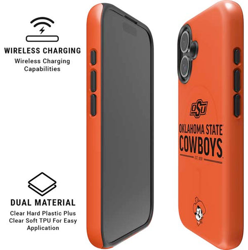 Oklahoma State University OK Cowboys Est 1890 iPhone 16 Plus Magsafe Impact Case