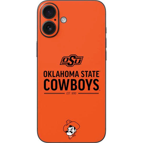 Oklahoma State University OK Cowboys Est 1890 iPhone 16 Plus Skin